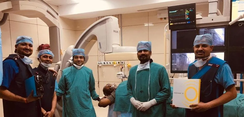 Dr. Gaurav Khandelwal with cardiac intervention team